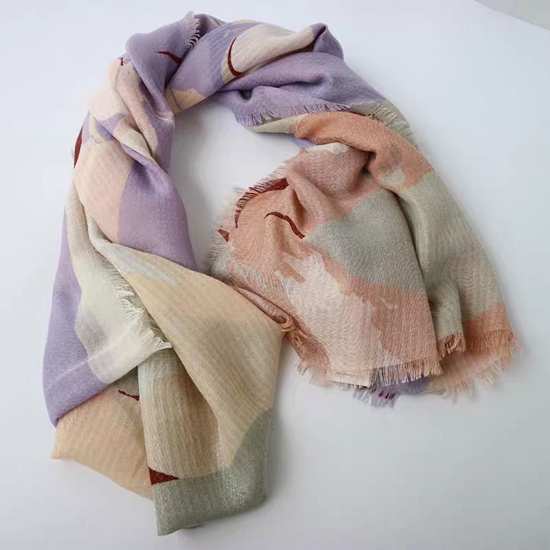 Ladies And Ladies Shawls Autumn And Winter Coats All Match Hugh Lady Retro Trendy Idle Explosive Scarf 6688158