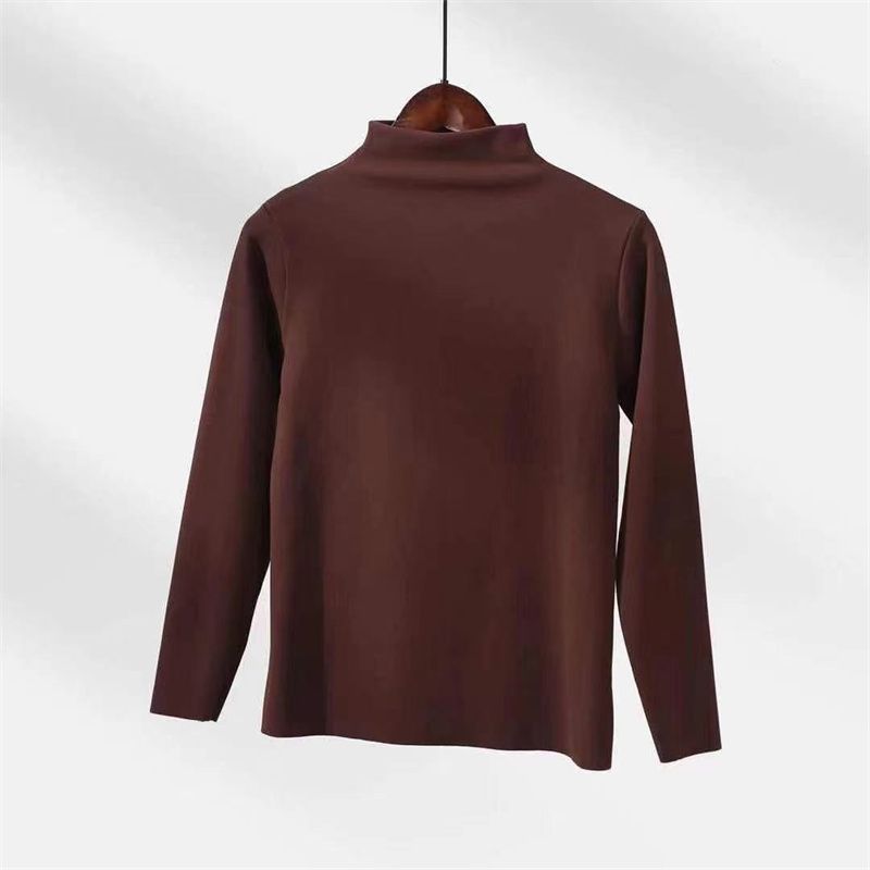 Fashion Boutique Women's Thermal Top All Cotton Comfortable Autumn Coat Outside Wearing Long-Sleeved Top 51