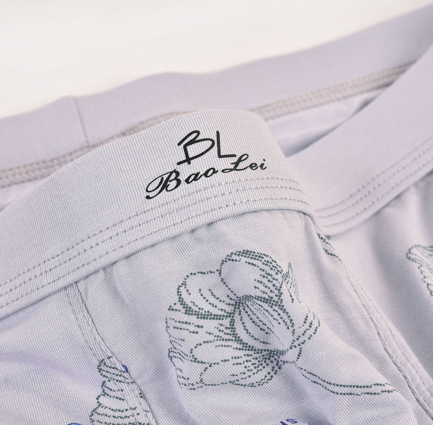 Baolei Men's Bamboo Fiber Box Underwear 6753 detail image 2
