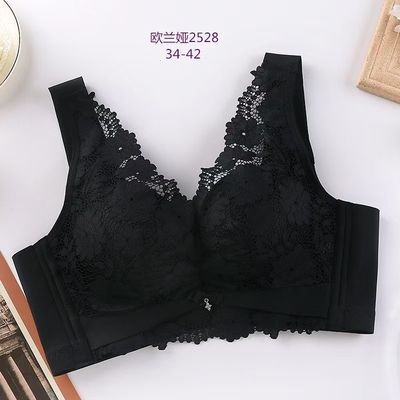 秋冬新款时尚蕾丝网纱文胸收副乳聚拢调...