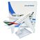 民航飞机模型金属工艺品阿联酋A380航空波音空客飞机模型摆件橱窗装饰品白底实物图