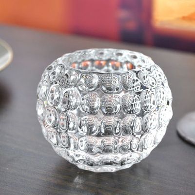 Manufacturers wholesale round ball series crystal glass vase hydroponic flower vase home accessories