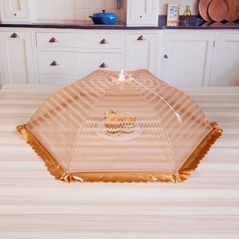 Dish Cover Round Lace Lace Dish Cover Household Folding Dust And Insect Proof Food Cover Table Cover 100