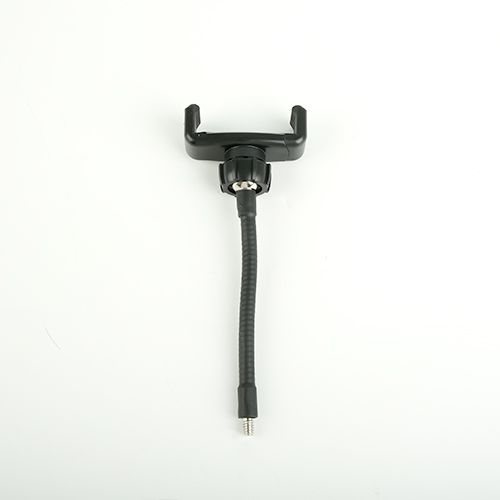 Mobile phone hose clamp, photography live streaming fill light accessory, middle camera position hose clamp, screw, metal hose, mobile phone clamp Specification image