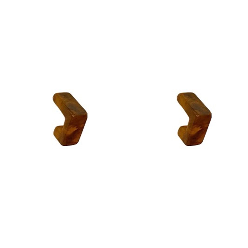 European and American cool and fashionable acrylic acetate sheet C-shaped ear studs for women detail image 1
