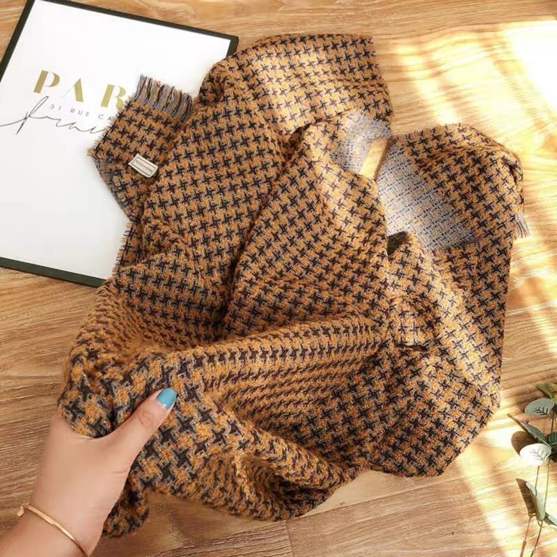 Ladies And Ladies Shawls Autumn And Winter Coats All Match Hugh Lady Vintage Trendy Idle Explosive Scarf 6687986
