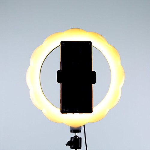 10-inch flower-shaped live streaming beauty lamp detail image 6