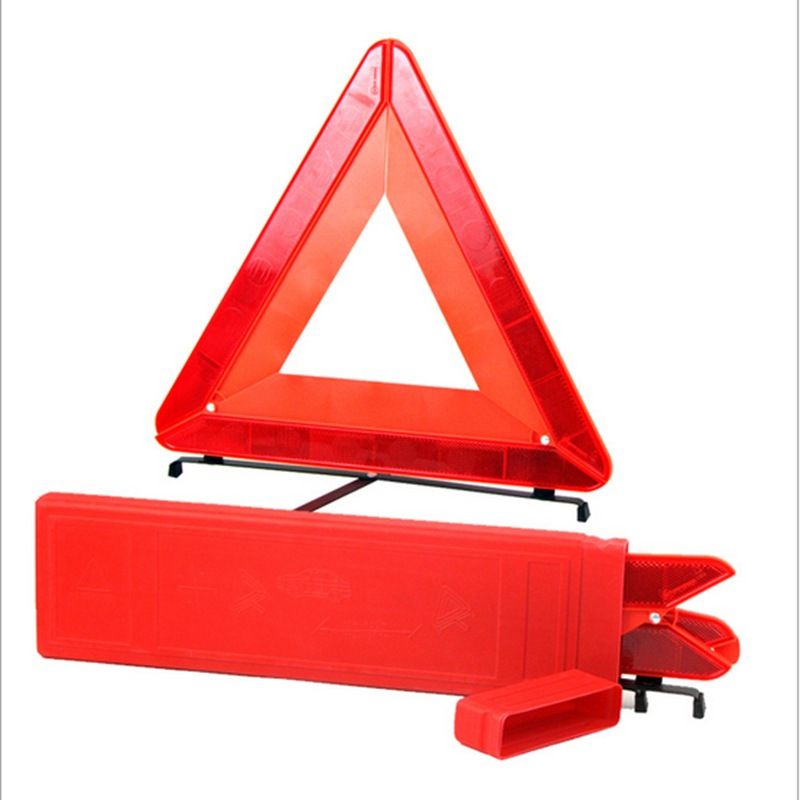 反光型汽车三角架警示牌三脚架标志车用故障安全停车牌折叠详情图