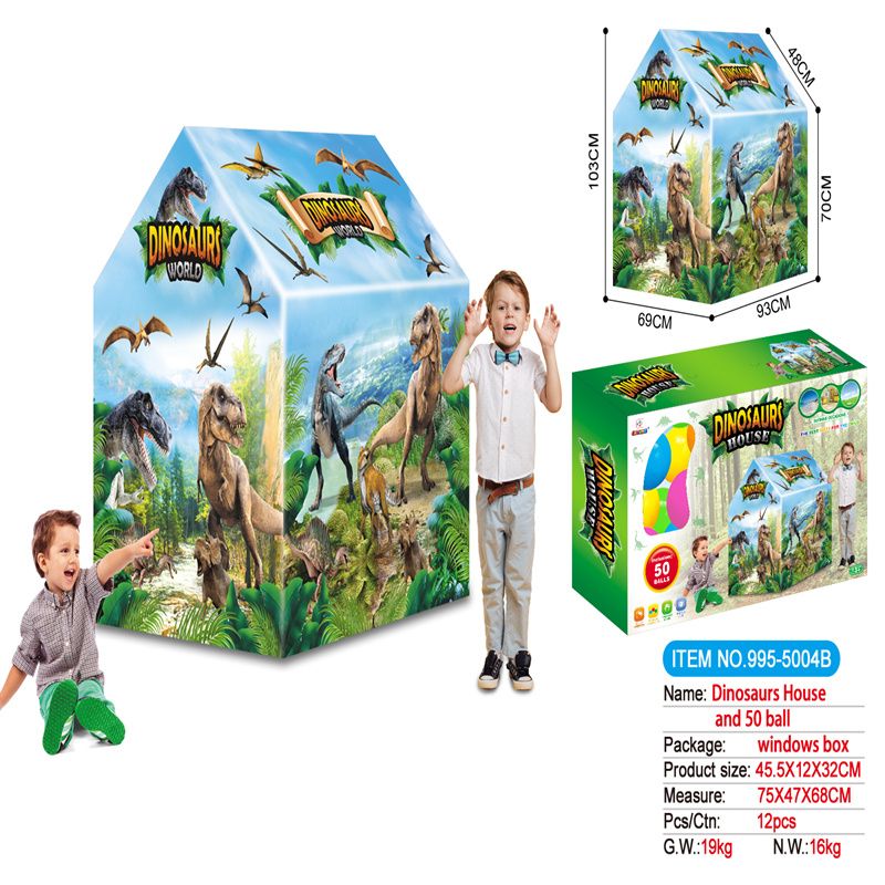 Dinosaur World Kids Tent with 50 ocean balls 995-5004B