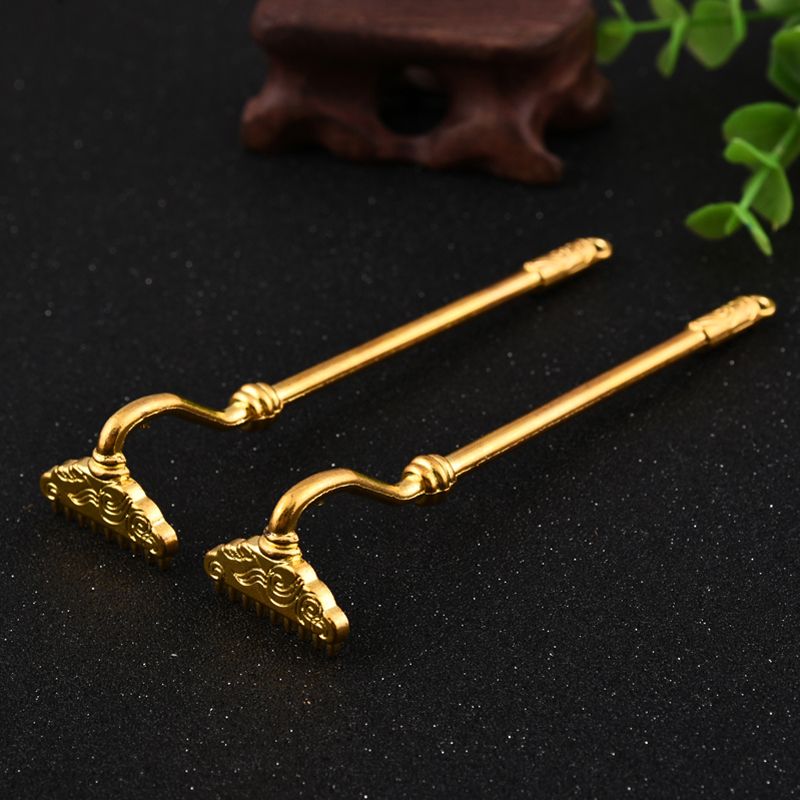 云玲玩具 新款12CM九尺钉耙 锌合金钥匙扣挂件