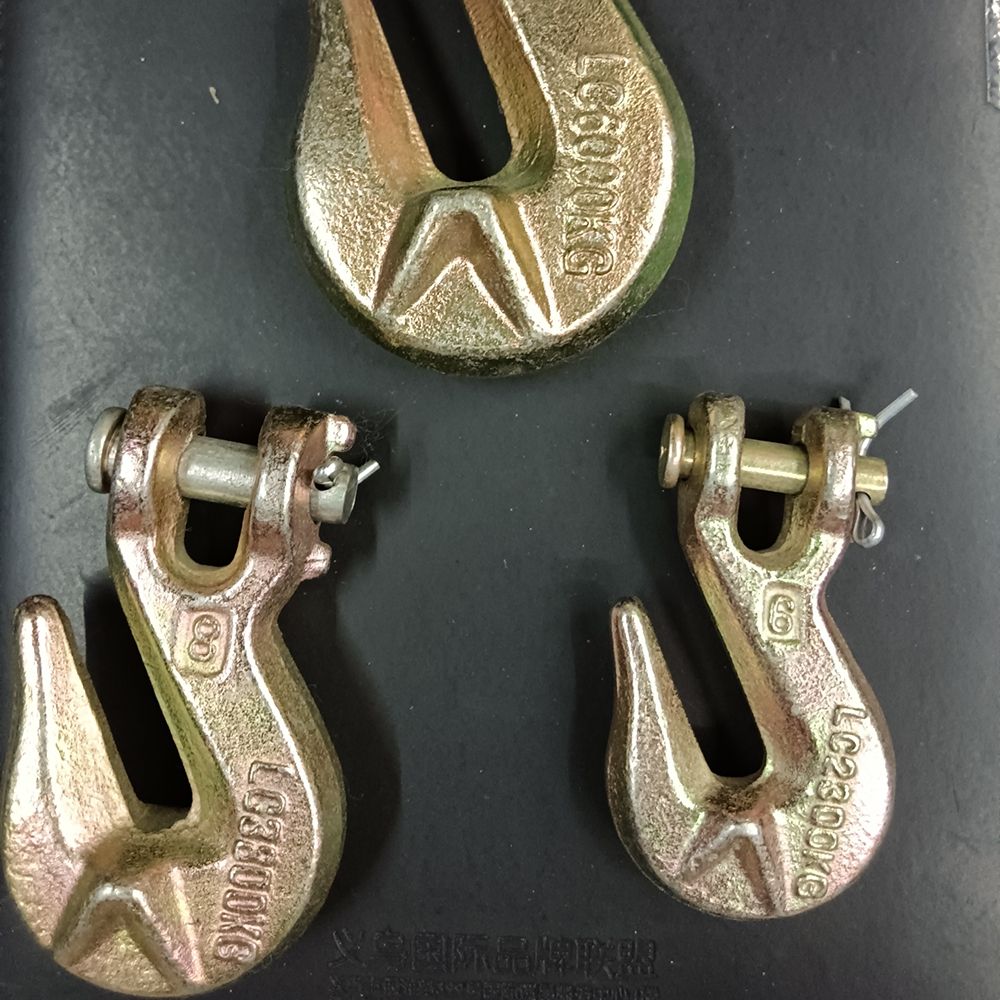 Australian-Style Sheep Horn Grab Hook, American-Style Carbon Steel Die Forging Electro-Galvanized Sheep Horn Grab Hook, High-Strength Forged Marine American-Style Grab Hook, 6Mm details Picture