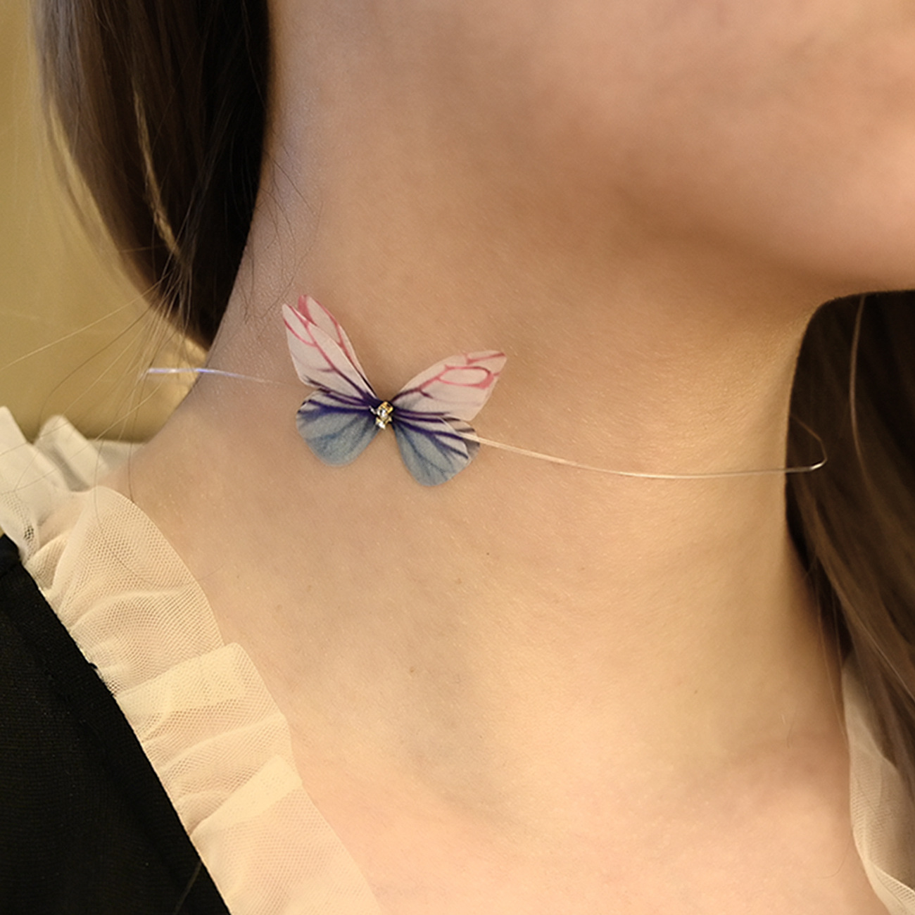 Butterfly fashion necklace