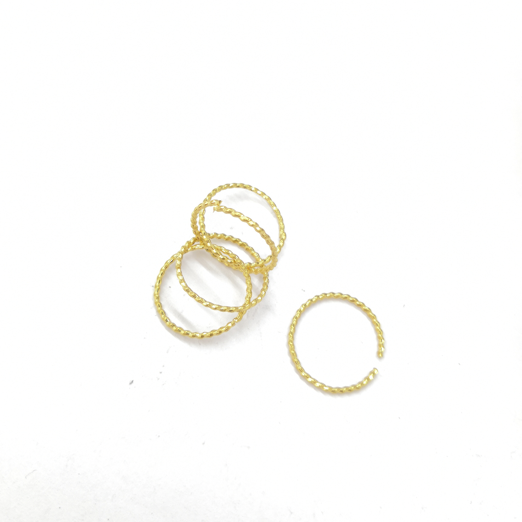 Copper wire circle batch flower cut