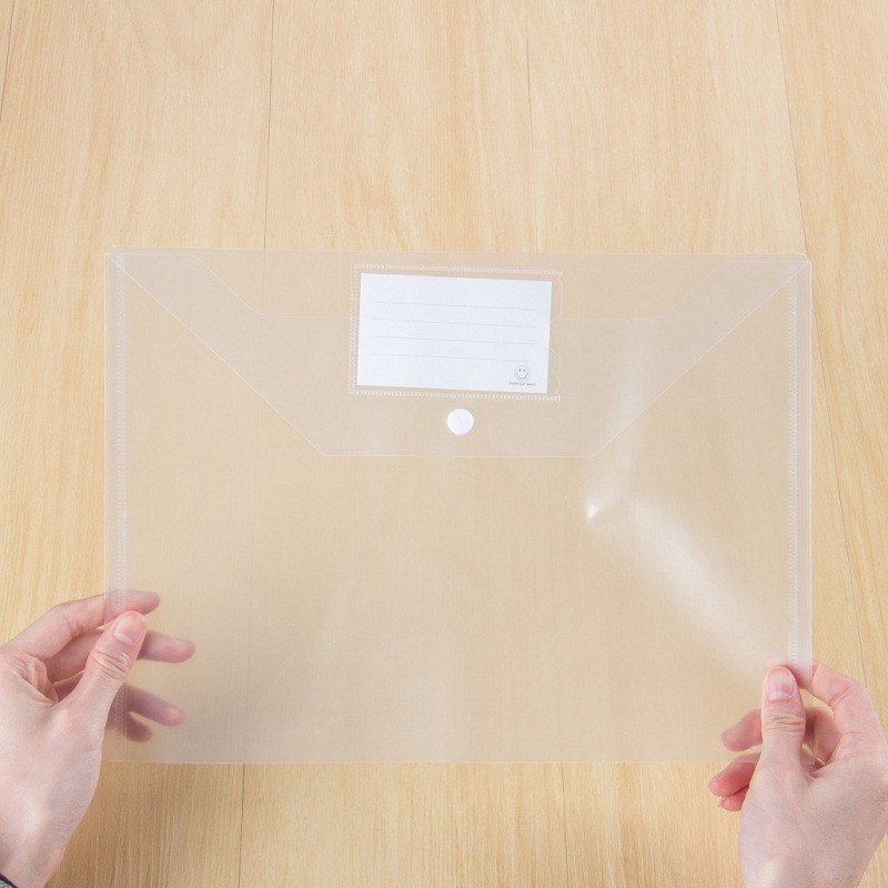 透明PP塑料文件袋按扣式文件袋A4文件袋批发详情图8