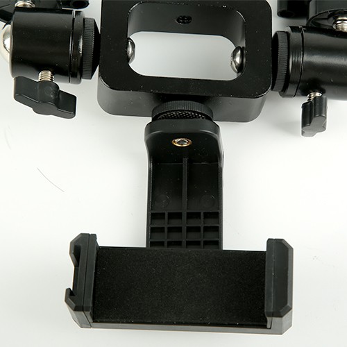 三机位台手机直播支架桌面手机支架多机位金属底座主播直播手机夹详情图2