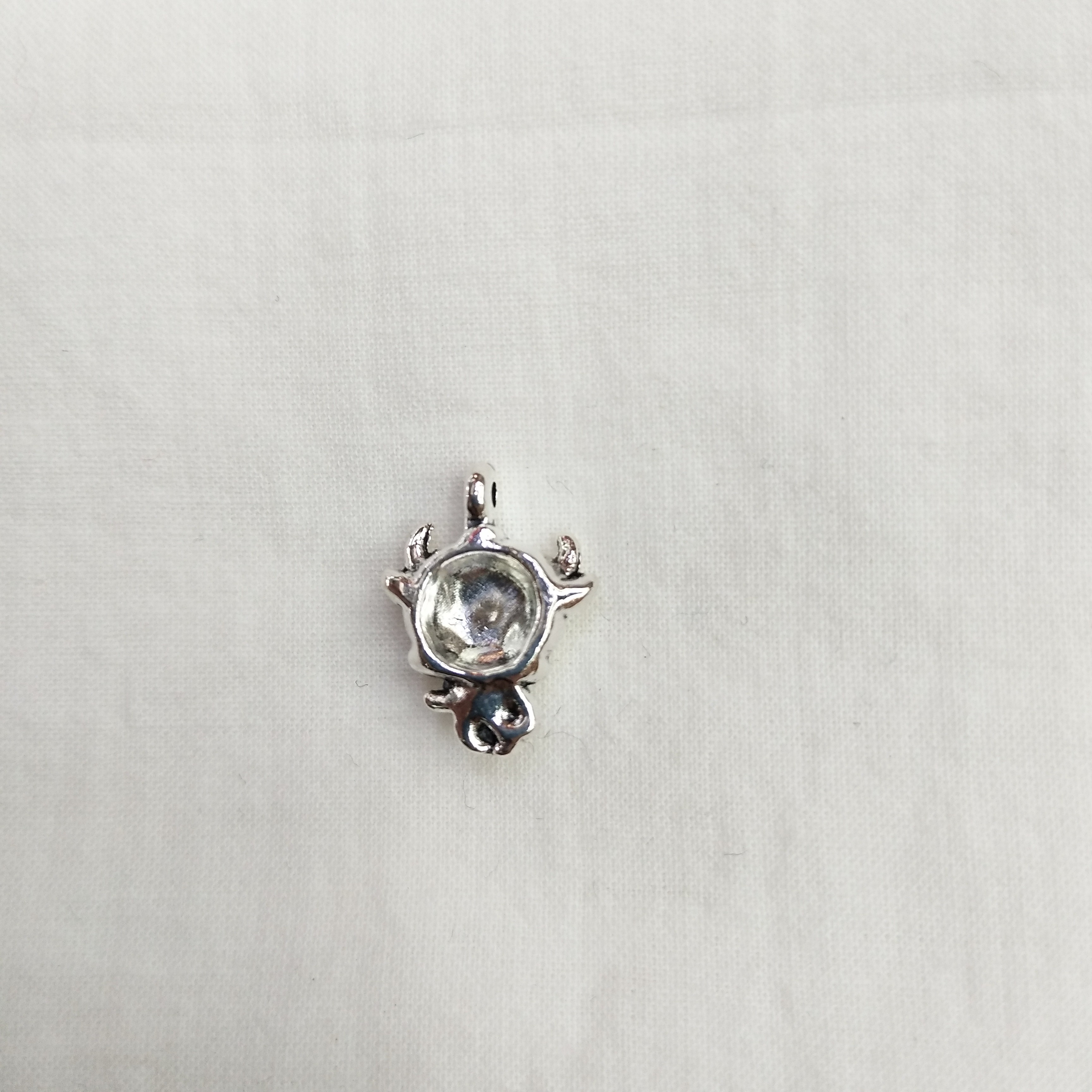 DIY handcrafted jewelry accessories: Alloy, simple single oil-dripping cartoon pendant, decorative earrings (100ps per pack), animal cow pendant detail image 3