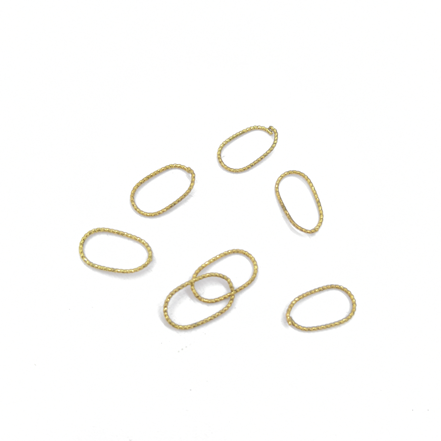 Round copper wire batch flower small oval
