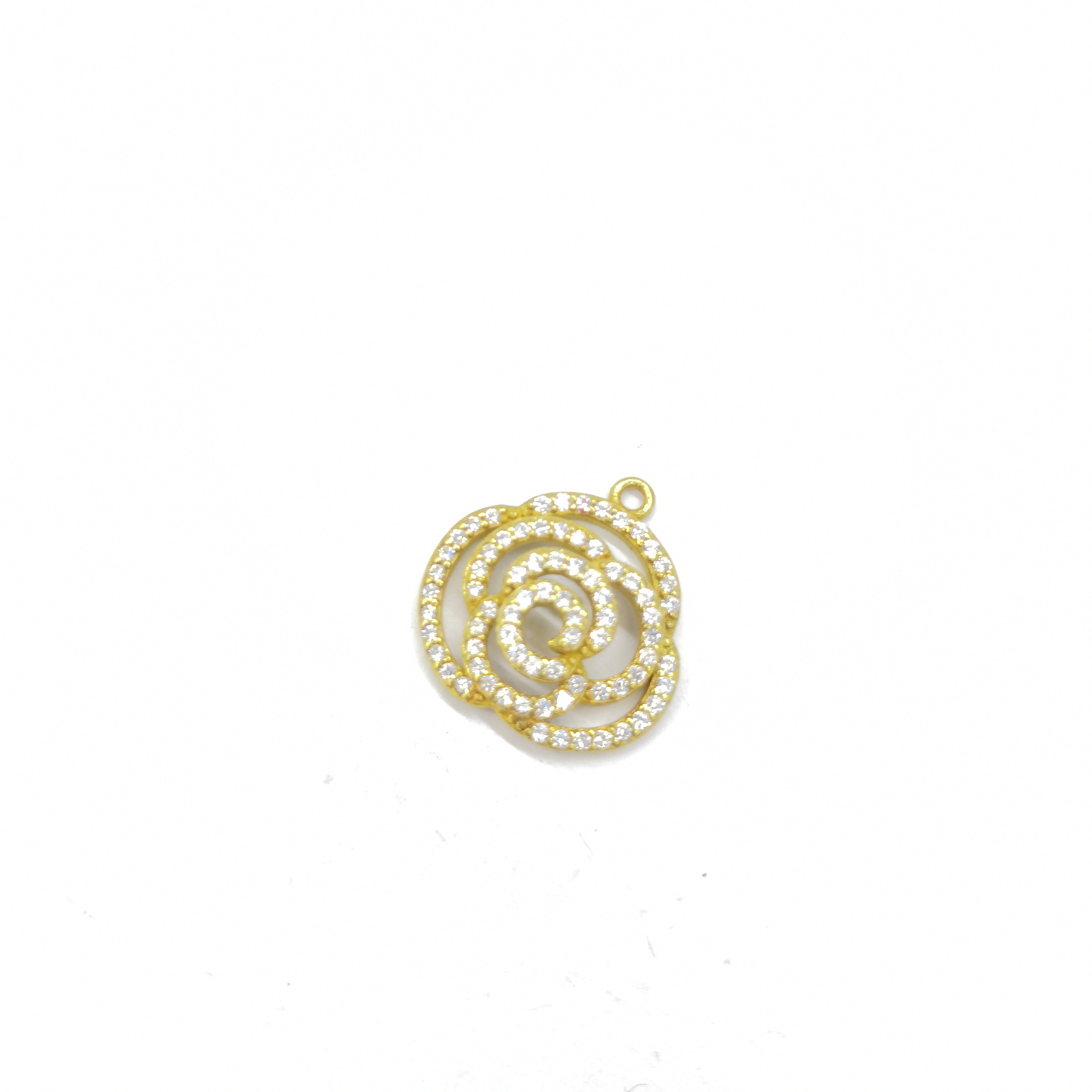 Micro-cast copper flower shape