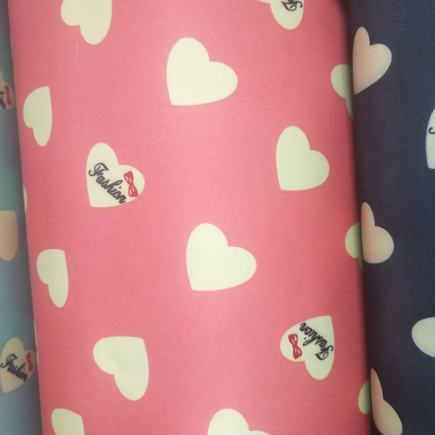 230爱心印花，西瓜红，