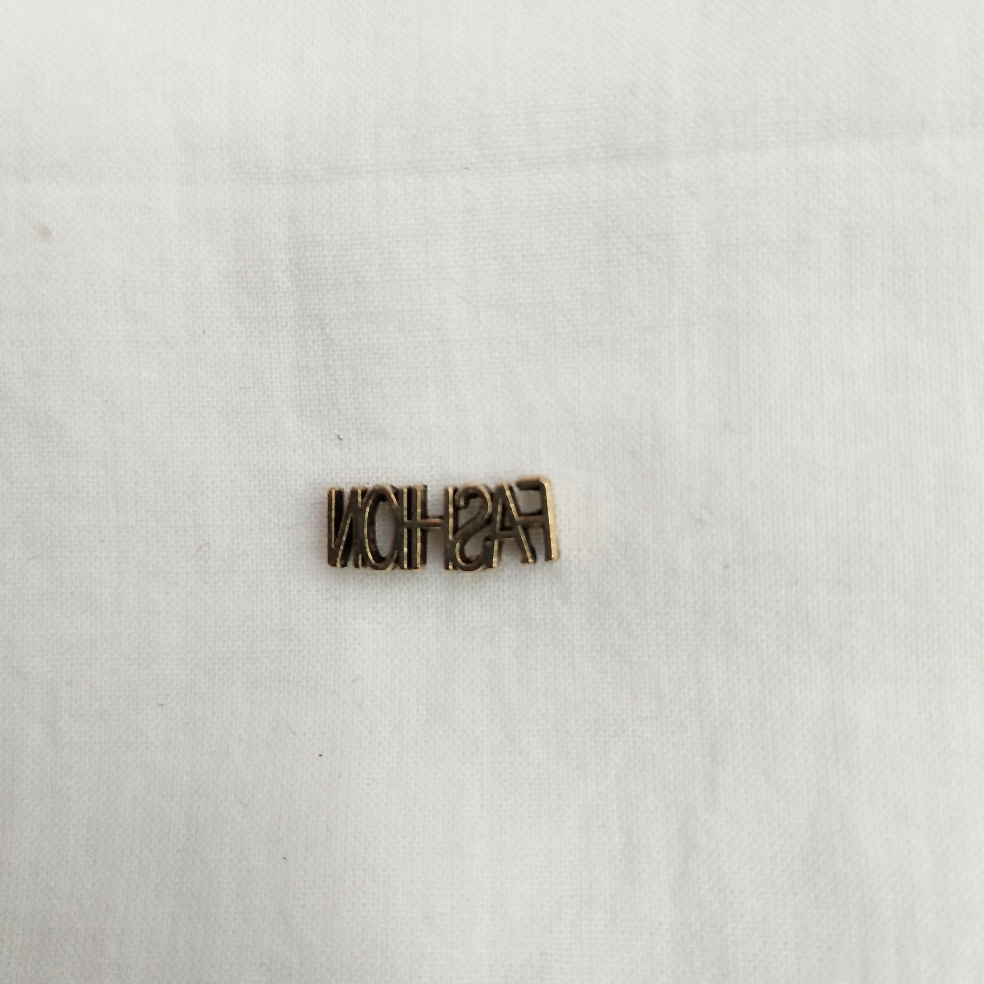 DIY handcrafted jewelry accessories: Alloy, simple single oil-dripping cartoon pendant, decorative earrings (100ps/ pack), letter strip P detail image 2