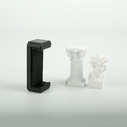 E字手机夹一字懒人手机支架 AR游戏枪夹 自拍手机夹 双孔夹直播夹 产品图