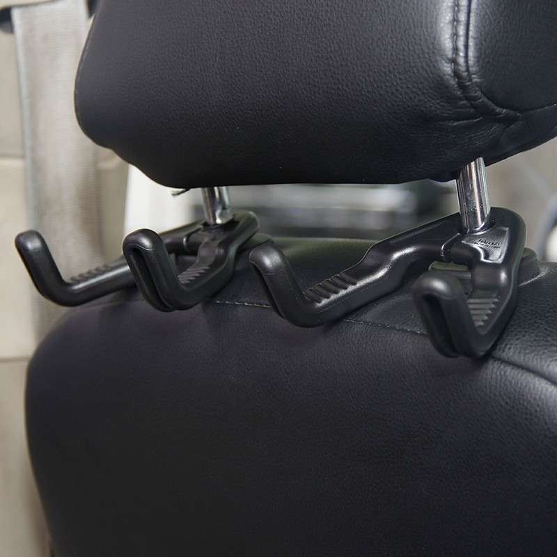 The car seat back hook is a multi-functional storage tool for the vehicle. It is a universal model hook with strong load-bearing capacity and can be installed in pairs detail image 5