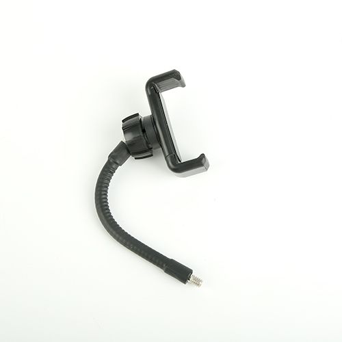 Mobile phone hose clamp, photography live streaming fill light accessory, middle camera position hose clamp, screw, metal hose, mobile phone clamp Application Scenario