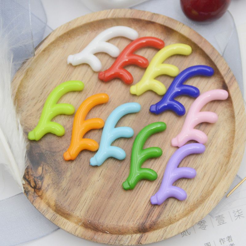 diy antler jewelry, bead accessories, transparent antler hole-free acrylic pendant, stud earrings, earrings, phone case, Christmas Specification image