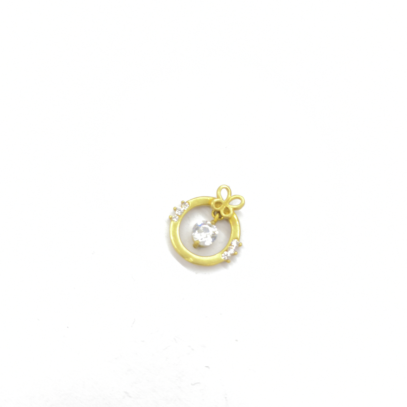 Cast copper round belt round zircon