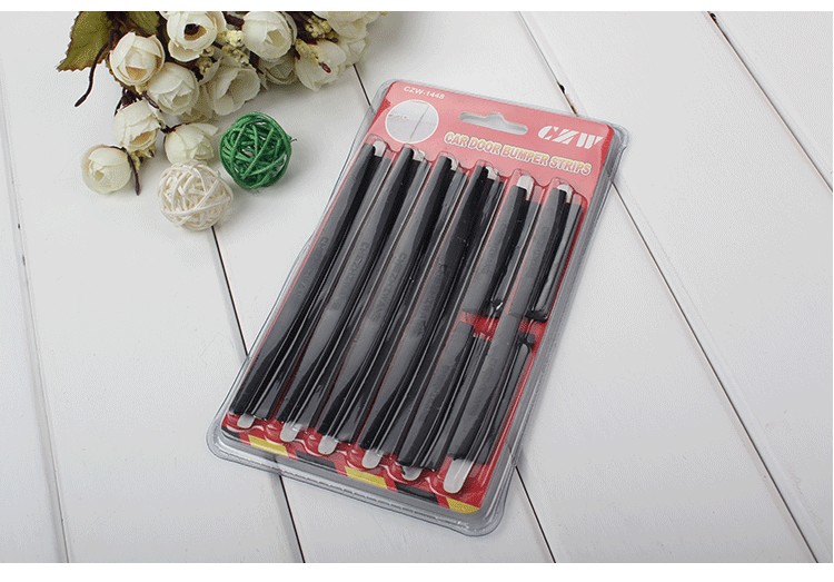 Car door anti-collision strips, universal car door anti-scratch and anti-collision protective stickers, silicone strips, transparent and invisible adhesive type detail image 2