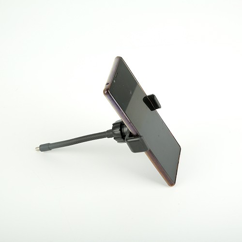 Mobile phone hose clamp, photography live streaming fill light accessory, middle camera position hose clamp, screw, metal hose, mobile phone clamp detail image 3