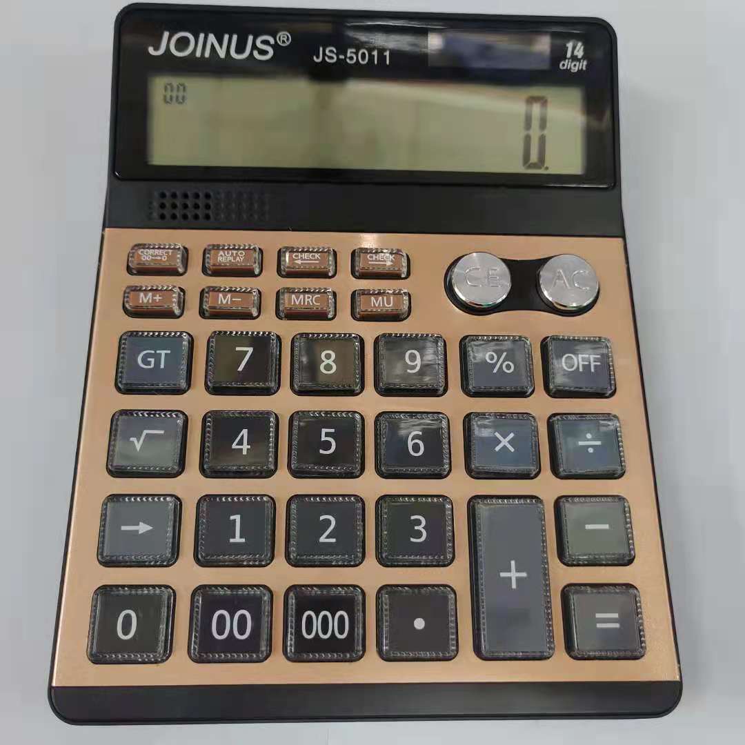 JOINUS众成JS5011太阳能查数计算器 14位显示 透明按键