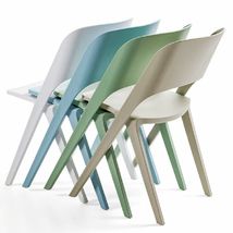 吕字家具-北欧塑料椅餐桌椅酒店宴会休闲椅子靠背椅PP材料创意洽谈椅子