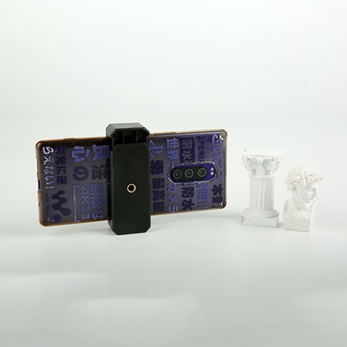 E字手机夹一字懒人手机支架 AR游戏枪夹 自拍手机夹 双孔夹直播夹 详情图1