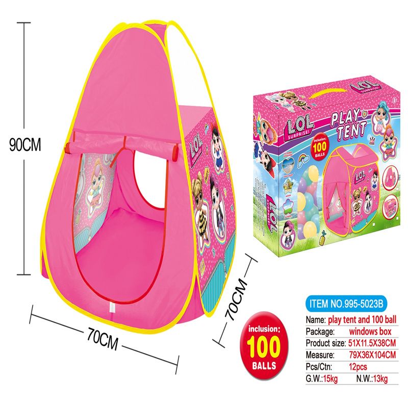 惊喜娃娃游戏屋带100粒5.5CM海洋球995-5023A产品图
