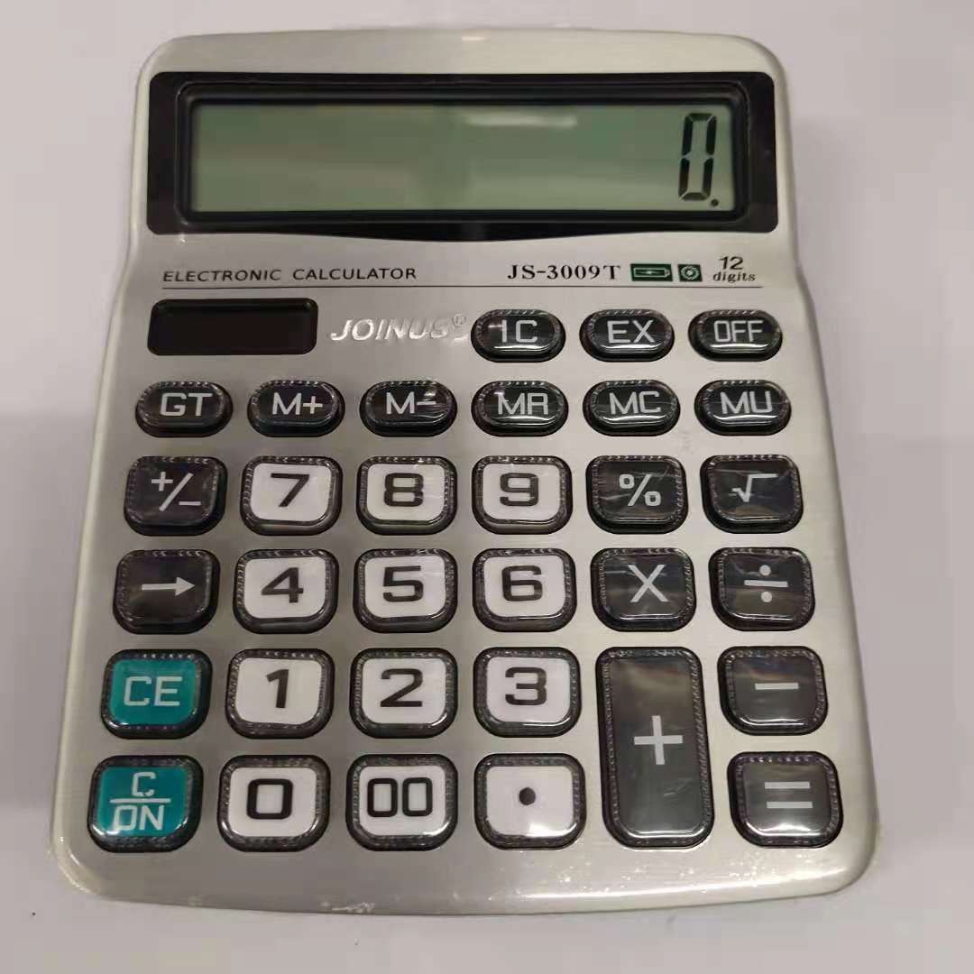 JOINUS众成JS3009T太阳能计算器 透明按键 12位数显大屏详情图3