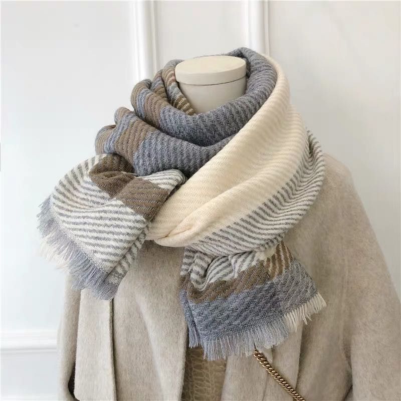 女士淑女披肩秋冬季外套百搭休淑女复古新潮闲爆款围巾66884726