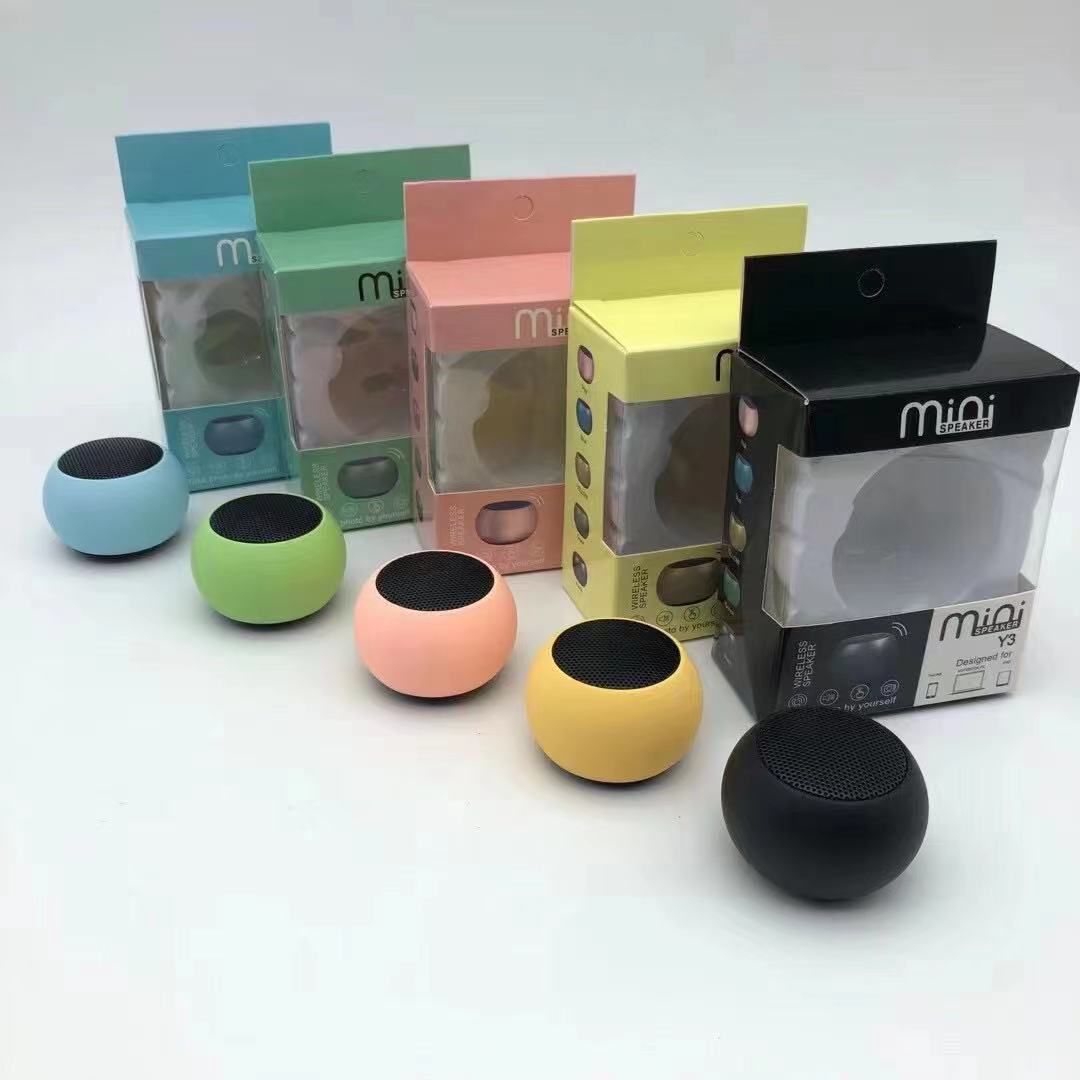 The new Y3 Macaron mini speaker carries a Bluetooth-enabled lanyard outdoors