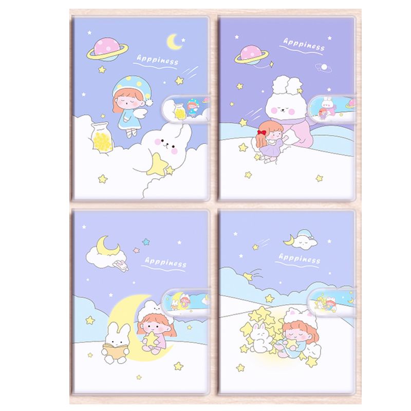 100K Rubber Cover Student Notebook Notebook Portable A7 Pocket Book