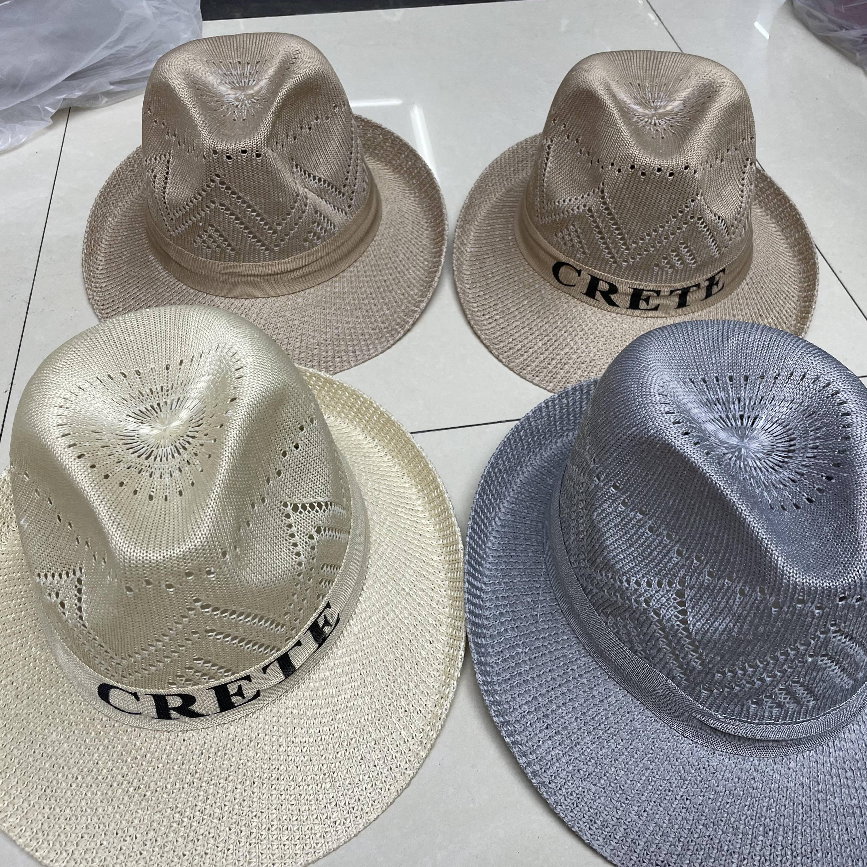Men's Hat Cowboy Hat Casual Fashion Knitting Trend Outdoor Casual Texture Men's Hat Air Vent