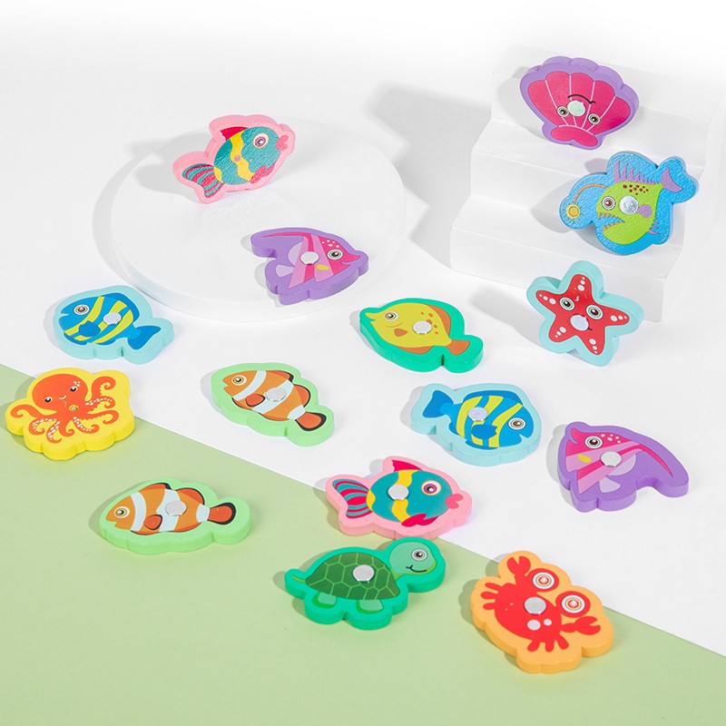 Wooden toys, educational toys, multi-functional beaded fishing, highly entertaining, logical thinking ability cultivation, parent-child interactive games, hand-eye coordination exercise, early education enlightenment toy companions detail image 4