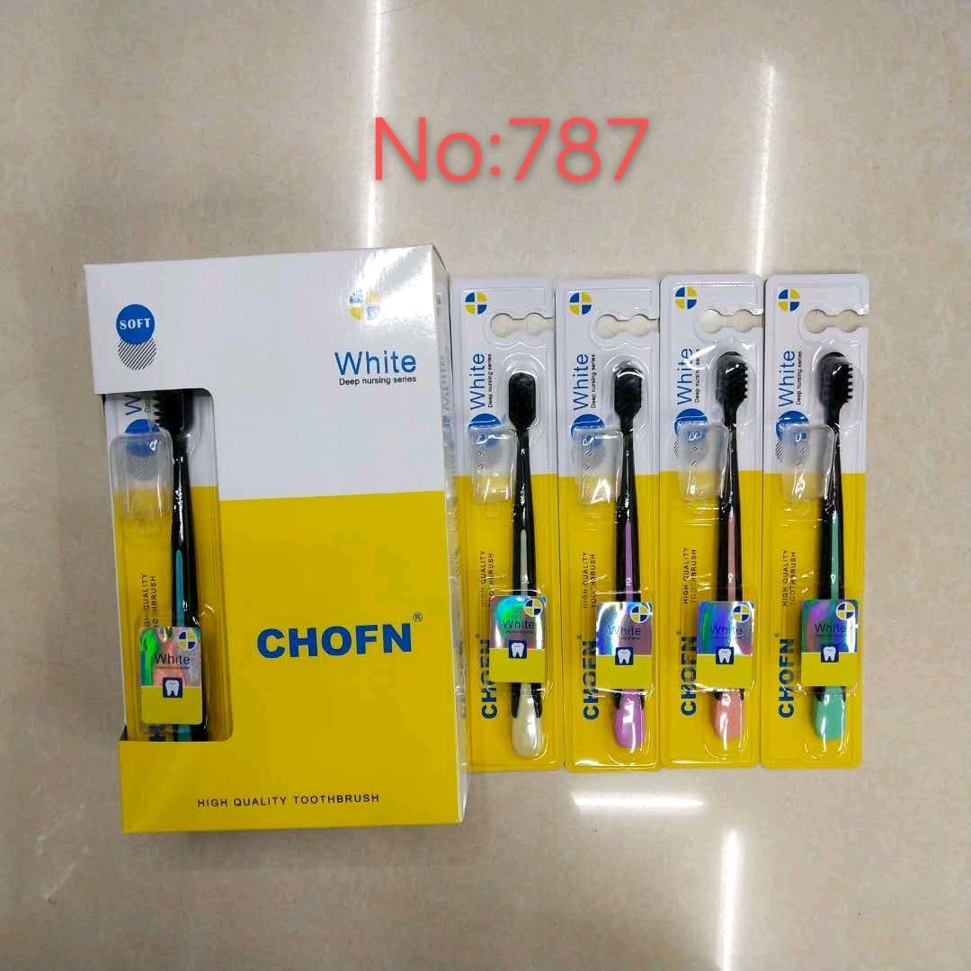 批发-日用百货批发 CHOFN787英文 带护套成人软毛牙刷