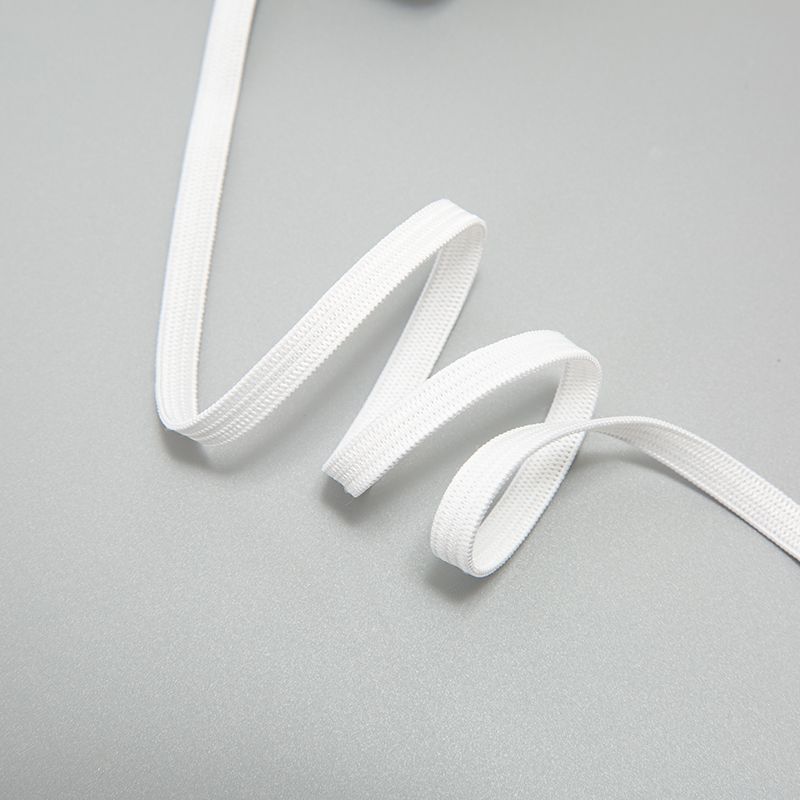 Manufacturers Spot 0.6Cm-1Cm White Crochet Elastic Elastic Knitted Belt Clothing Accessories Elastic Waistband Application Scenario