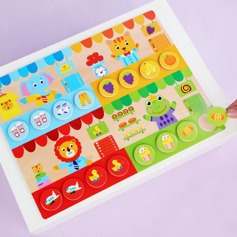 Educational toys, magnetic store, game toys, strong fun, logical thinking ability cultivation, parent-child interactive games, hand-eye coordination exercise, early education enlightenment toys accompany you to success Specification image