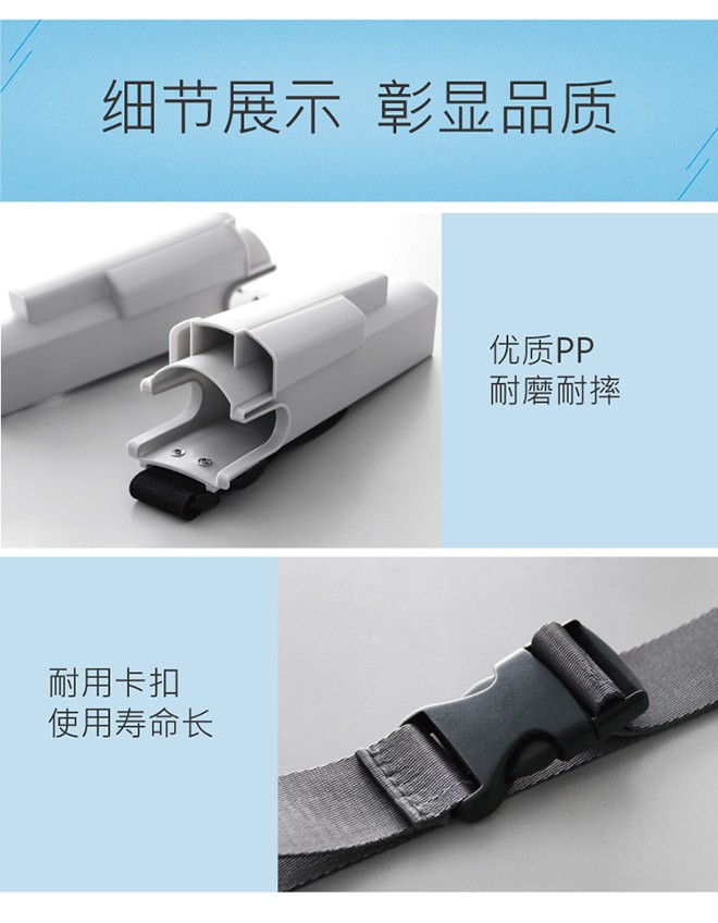 WH C4010GY 挂腰玻璃工具套全套,灰色详情图7