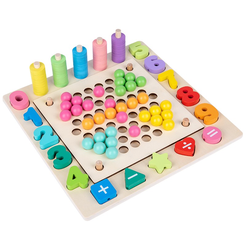 Wooden toys, educational toys, multi-functional beaded fishing, highly entertaining, logical thinking ability cultivation, parent-child interactive games, hand-eye coordination exercise, early education enlightenment toy companions detail image 11
