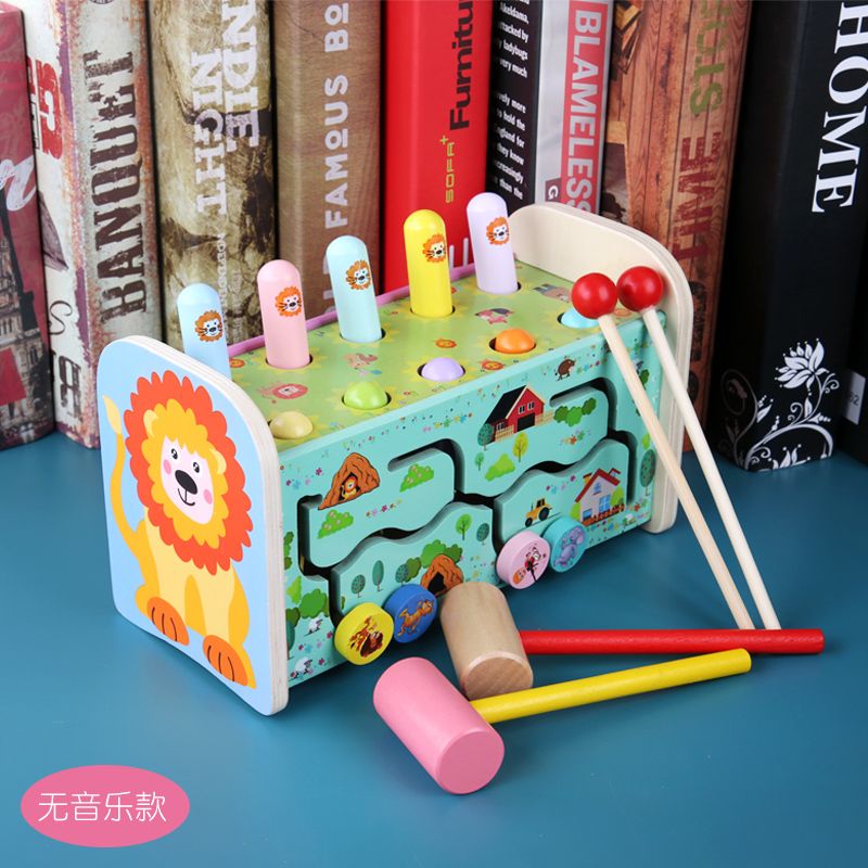 The wooden multi-functional lion without music whackle is highly entertaining and colorful. It helps cultivate logical thinking ability, promotes parent-child interaction, and exercises hand-eye coordination. It is an early education and enlightenment toy that accompanies you to success Application Scenario