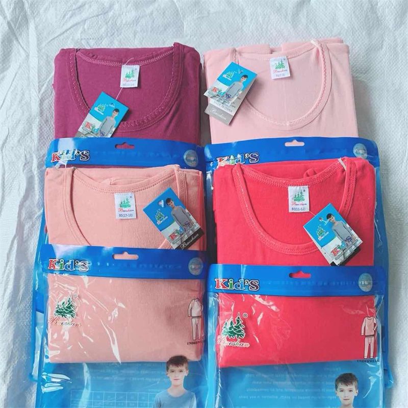 Autumn/winter warm underwear set girls comfortable cotton long Johns soft line underwear foreign trade thumbnail