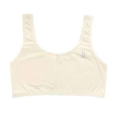 Stepless Fixed Strap Bra Japanese Bow Girly Bra Breathable Back Full Cup Student Wrap Item Picture