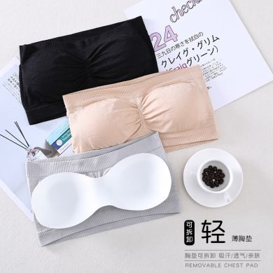 Manufacturers Direct Sales Of New Line Bra Bra Strapless Women With Chest Penetration Thread Wrap Chest Specification drawing